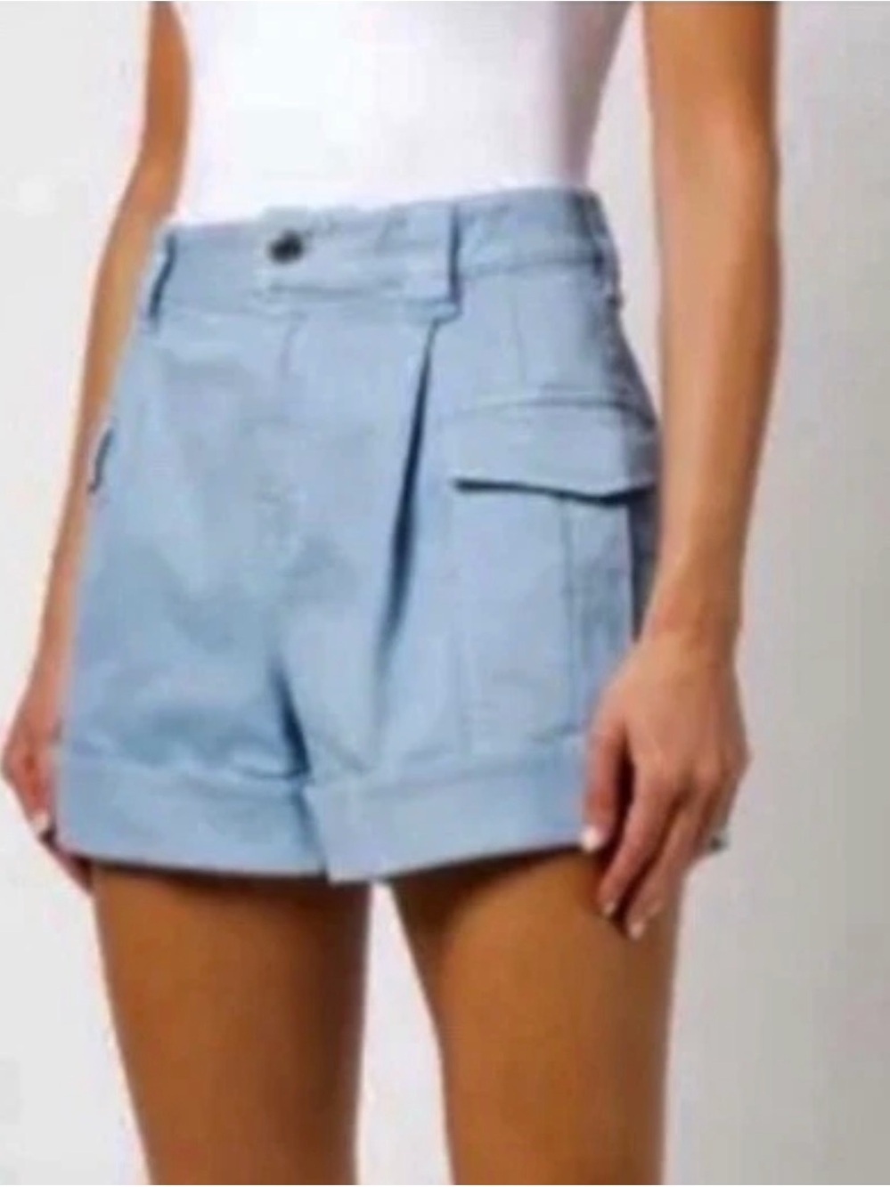 NWOT! Derek Lam Light Blue cargo Women’s Shorts